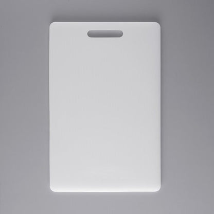 Utility Cutting Board White Plastic with Handle- Non-Skid Plastic Chopping Board Cutting Board for Kitchen Meat Vegetables Fruits Home Restaurants Dishwasher Safe