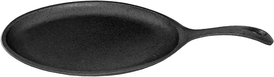 7" x 9-1/4" x 1-1/2" Cast Iron Skillet with Handle - Stackable Grill Skillet Sizzle Platter Fajita Pan Perfect for Meats Steak Fish Vegetables Home Kitchen Restaurant
