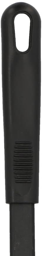 12 1/2” Cooking Skimmer High-Heat Nylon & Polypropylene Handle Black Color- Heat Resistant up to 410°F Cooking Skimmer Strainer Spoon Skimmer Spoon with Holes for Draining Frying