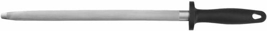 Diamond Steel Sharpener with Black Handle- Knife Sharpener Rod Sharpening Rod Kitchen Knives Sharpener for Home Kitchen Restaurant Hunting