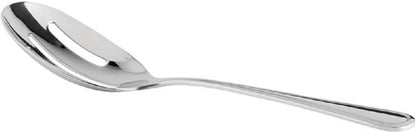 Luxor Spoon Stainless Steel Set of 2- Serving Utensils Spoon Flatware Basting Serving Cutlery Kitchen Tableware Buffet Serving Utensils for Home Kitchen and Restaurant