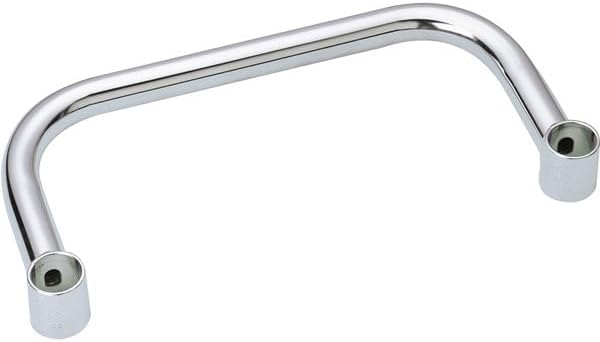 Cart Extended Handle Chrome Plated Iron – for Rolling Cart Steel Service Wheels Metal Storage Trolley Mobile Utility Kitchen Carts
