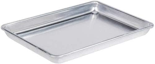 Set of 12 -  18 Gauge Aluminium Commercial Baker's 1/4 Quarter Size Sheets/Baking Trays/Pan / 9 x 13"
