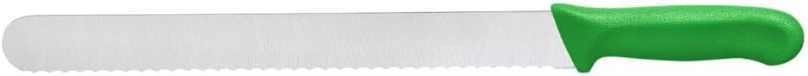 12" Blade Slicer Knife Wavy Edge German Steel with Polypropylene Handle- Razor Sharp Multipurpose Sharp Knife Kitchen Chef Knife for Bread Meat Vegetable Poultry Cutting
