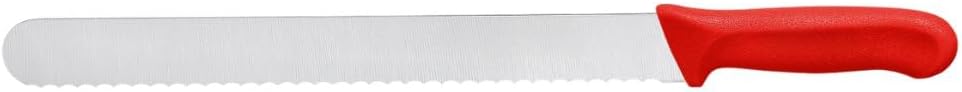 12" Blade Slicer Knife Wavy Edge German Steel with Polypropylene Handle- Razor Sharp Multipurpose Sharp Knife Kitchen Chef Knife for Bread Meat Vegetable Poultry Cutting