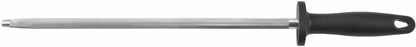 Diamond Steel Sharpener with Black Handle- Knife Sharpener Rod Sharpening Rod Kitchen Knives Sharpener for Home Kitchen Restaurant Hunting