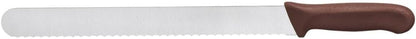 12" Blade Slicer Knife Wavy Edge German Steel with Polypropylene Handle- Razor Sharp Multipurpose Sharp Knife Kitchen Chef Knife for Bread Meat Vegetable Poultry Cutting