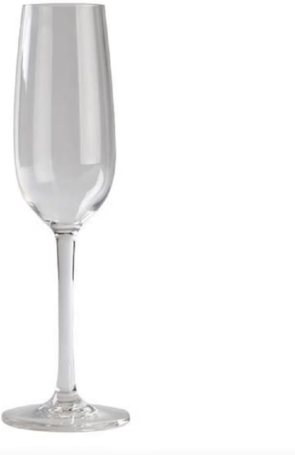 7 oz Champagne Glass Polycarbonate Clear Color- Plastic Stemware Wine Glass Red Wine Glass Drinking Glass Toasting Glass Cocktail Cup Drinkware Ideal for Party Wedding Birthday