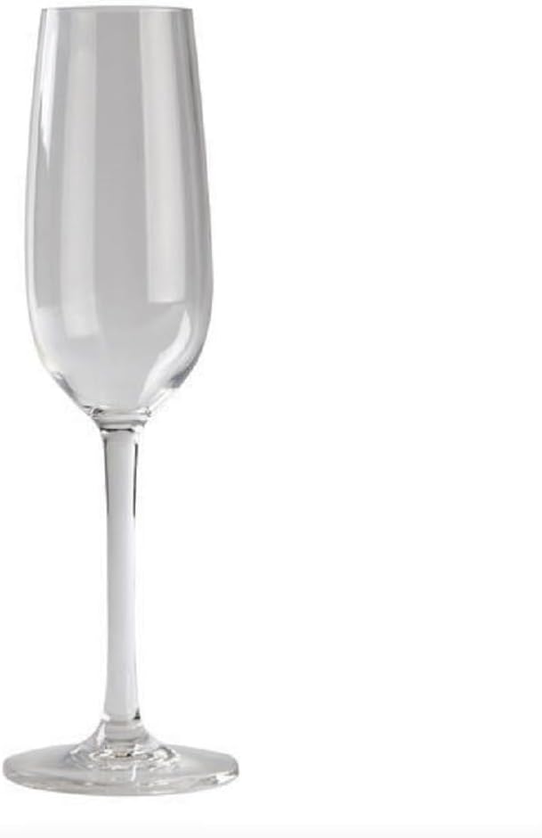 7 oz Champagne Glass Polycarbonate Clear Color- Plastic Stemware Wine Glass Red Wine Glass Drinking Glass Toasting Glass Cocktail Cup Drinkware Ideal for Party Wedding Birthday