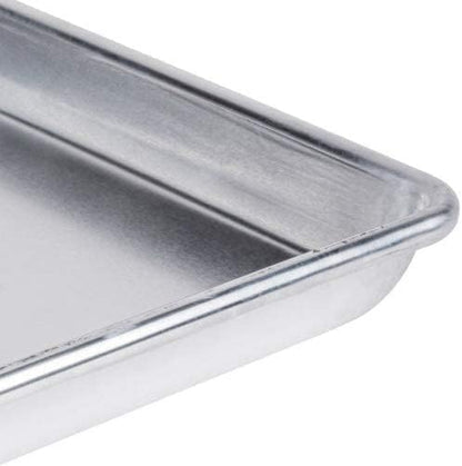 Set of 12 -  18 Gauge Aluminium Commercial Baker's 1/4 Quarter Size Sheets/Baking Trays/Pan / 9 x 13"