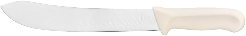 12" Blade Slicer German Steel with White Polypropylene Handle- Razor Sharp Multipurpose Carving Knife Kitchen Chef Knife for Bread Meat Vegetable Poultry Cutting