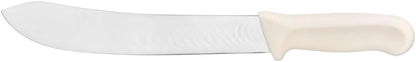 12" Blade Slicer German Steel with White Polypropylene Handle- Razor Sharp Multipurpose Carving Knife Kitchen Chef Knife for Bread Meat Vegetable Poultry Cutting
