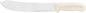 12" Blade Slicer German Steel with White Polypropylene Handle- Razor Sharp Multipurpose Carving Knife Kitchen Chef Knife for Bread Meat Vegetable Poultry Cutting