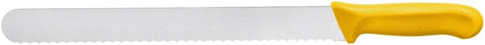 12" Blade Slicer Knife Wavy Edge German Steel with Polypropylene Handle- Razor Sharp Multipurpose Sharp Knife Kitchen Chef Knife for Bread Meat Vegetable Poultry Cutting