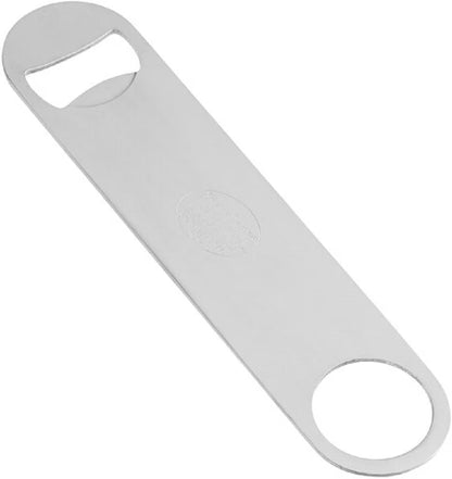 7" x 2" Heavy Duty Flat Bottle Opener Stainless Steel Set of 2 - Beer Openers Beverage Bottle Opener Beer Bottle Opener Pop Can Soda Can Opener for Kitchen Bar or Restaurant