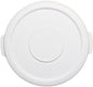 Round Trash Can Lid only Height White Color- Wastebasket Garbage Bin Lid Recycling Bin Cover Kitchen Bathroom Bedroom Office Trash Can