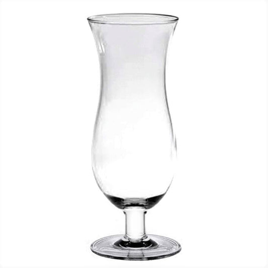 Hurricane Glass Polycarbonate Clear Color Comes in each- Beverage Stemmed Plastic Glass Cup Party Beverage Glass Barware Perfect for Juices Smoothies Pina Colada Cocktails