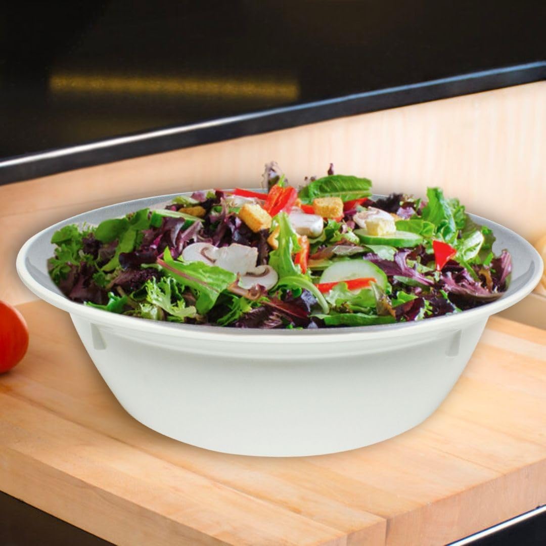 Serving Bowl Melamine - Dishwasher Safe Break-Resistant Dinnerware Serving Bowl Soup Bowl for Salads Rice Pasta Dessert Side Home Kitchen Restaurants