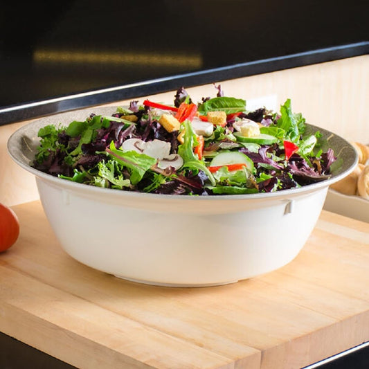 Serving Bowl Melamine - Dishwasher Safe Break-Resistant Dinnerware Serving Bowl Soup Bowl for Salads Rice Pasta Dessert Side Home Kitchen Restaurants