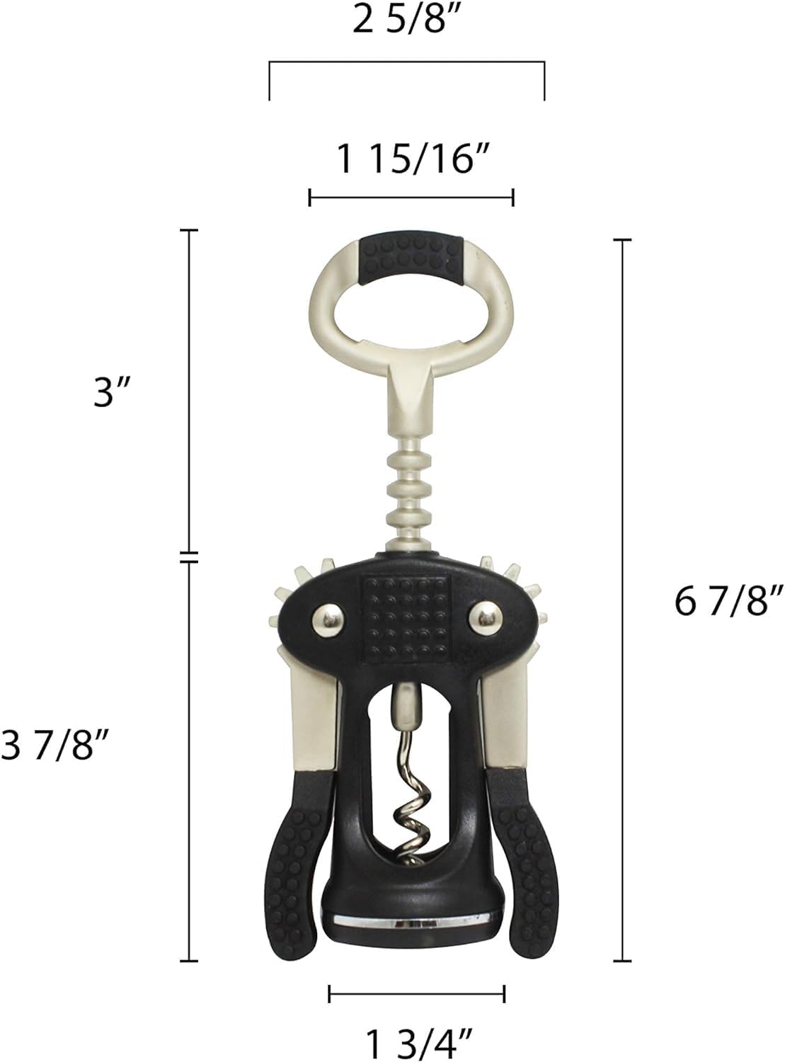 Zinc Alloy Champagne Bottle Opener - Wing Corkscrew Wine Bottle Opener Multifunctional Bottles Opener Manual Cork Screw Great Bottle Opener For Bartenders Restaurants & Home