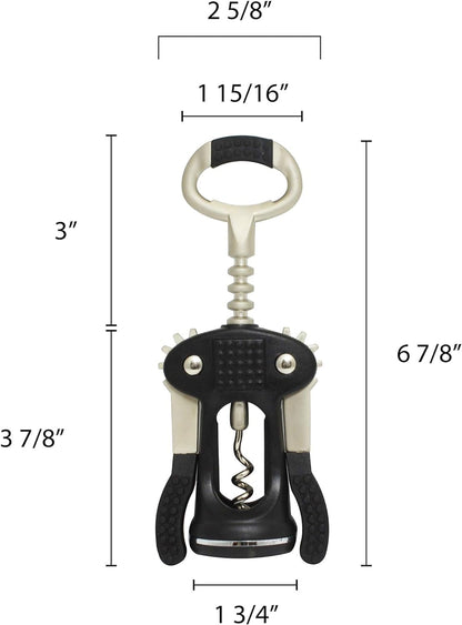Zinc Alloy Champagne Bottle Opener - Wing Corkscrew Wine Bottle Opener Multifunctional Bottles Opener Manual Cork Screw Great Bottle Opener For Bartenders Restaurants & Home