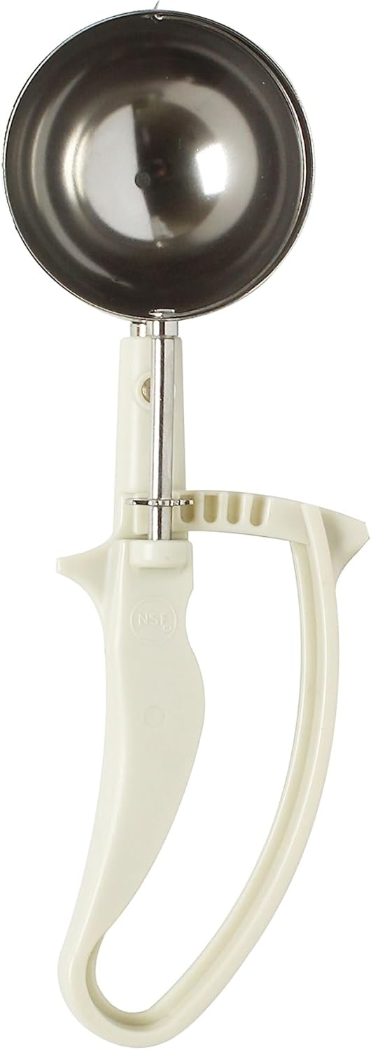 Disher Stainless Steel with Easy Grip Handle - Cookie Scooper for Baking Cookie Scoops For Portion Control Scoop Cupcake Batter Ice Cream Frozen Yogurt Gelatos