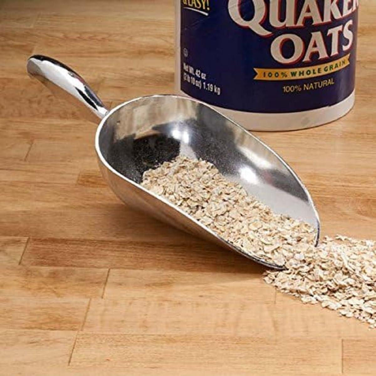 Aluminum Scoops with Contoured Handle - for Bar Ice Flour Utility Scoop Kitchen Ice Scooper for Ice Maker Popcorn Scoop Food Scoops for Bar Party Wedding