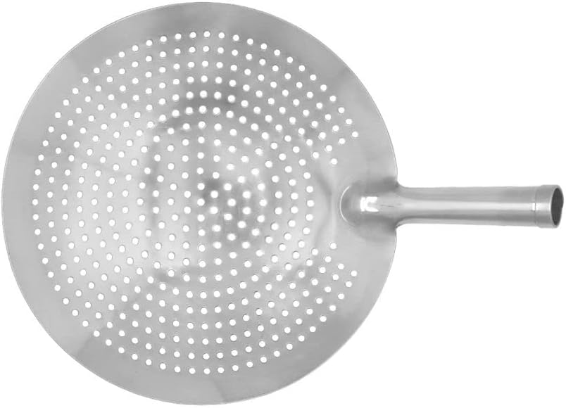 Oil Skimmer Stainless Steel Hole Size: 6mm - for Cooking and Frying Kitchen Utensils Wire Strainer Pasta Strainer Spoon Food Preparation Kitchen Strainer