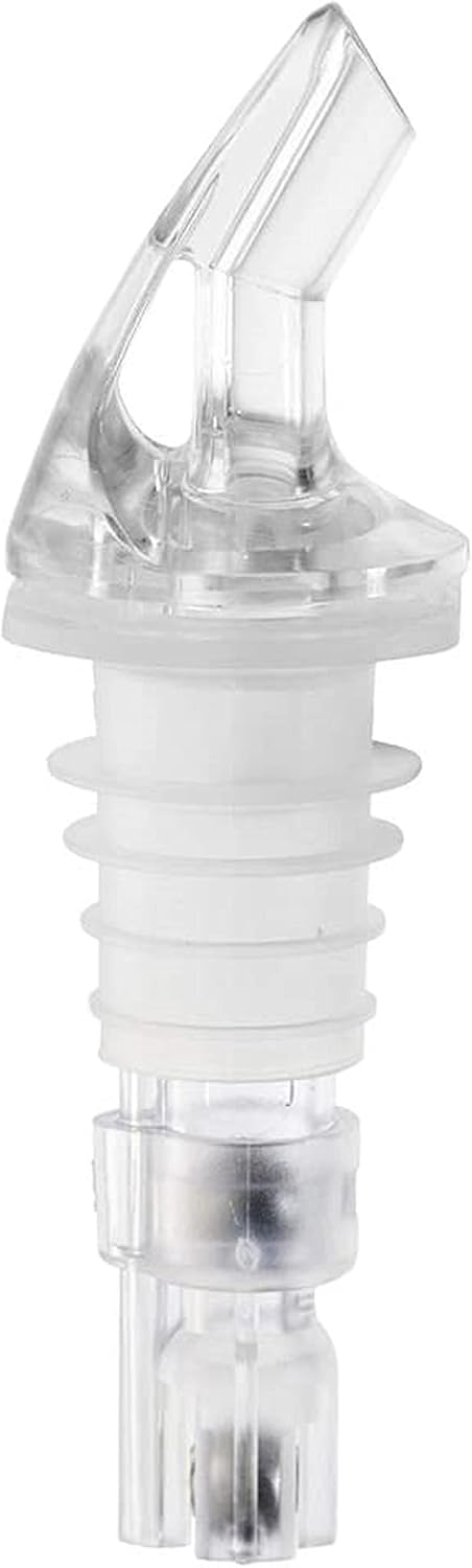 Measured Liquor Pourer with Tail Acrylonitrile Set of 12 - Cocktail Shot Dispenser Liquor Bottle Pourers Alcohol Liquor Pourers Bar Bartender Accessories