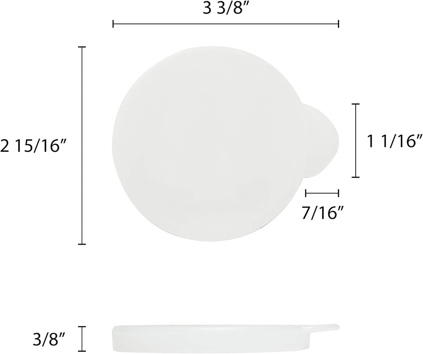 Polypropylene Snap Lid for 17 oz or 34 oz Traditional Carafe Set of 2 - Carafe Juice Containers Plastic Pitcher lid for Water Iced Tea Juice Lemonade Milk Cold Brew and Mimosa Bar