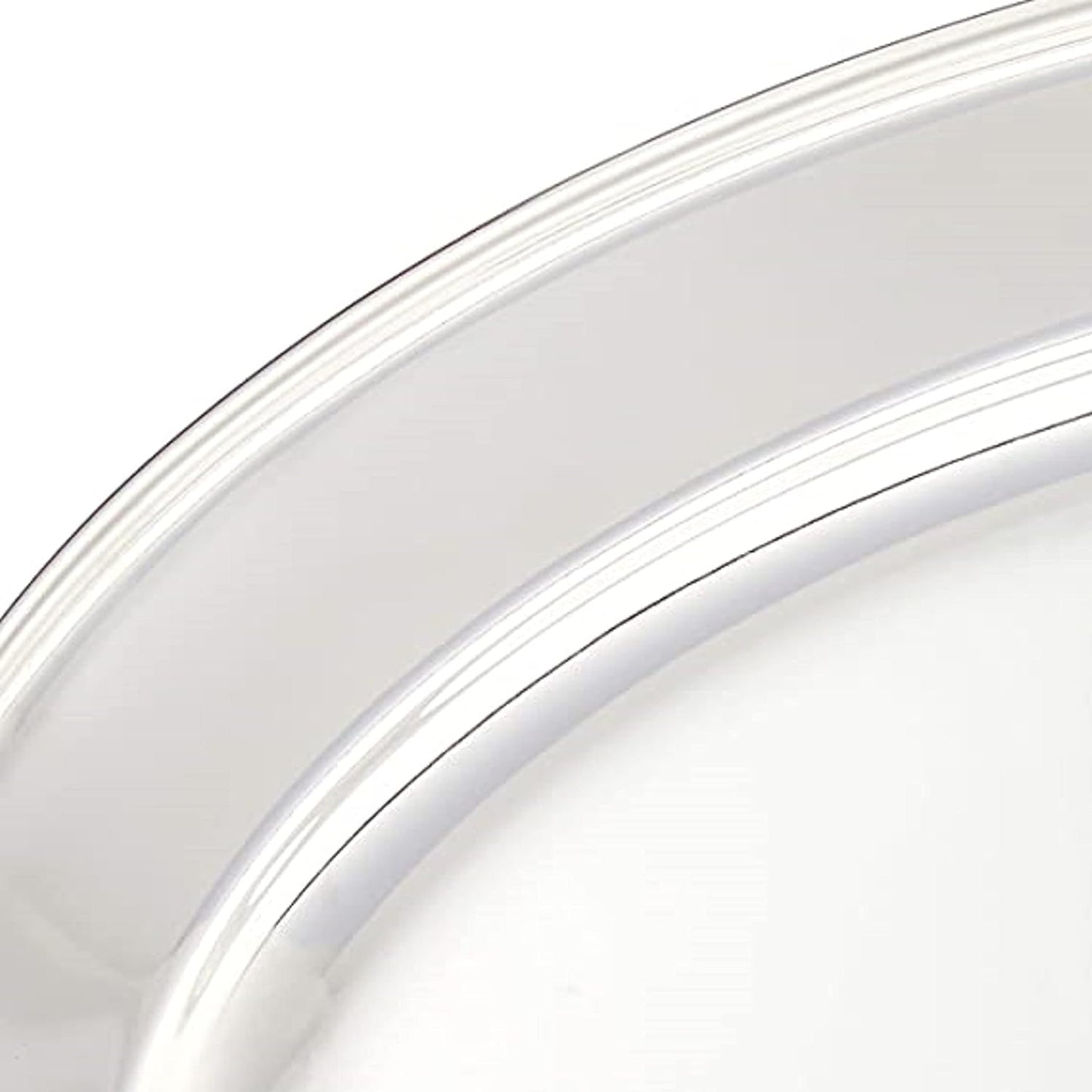 Set of 2 Stainless Steel Oval Platter - Serving Platters for Appetizer Snack Fruit Cup Cake Server Tray Display Serving Dishes for Entertaining