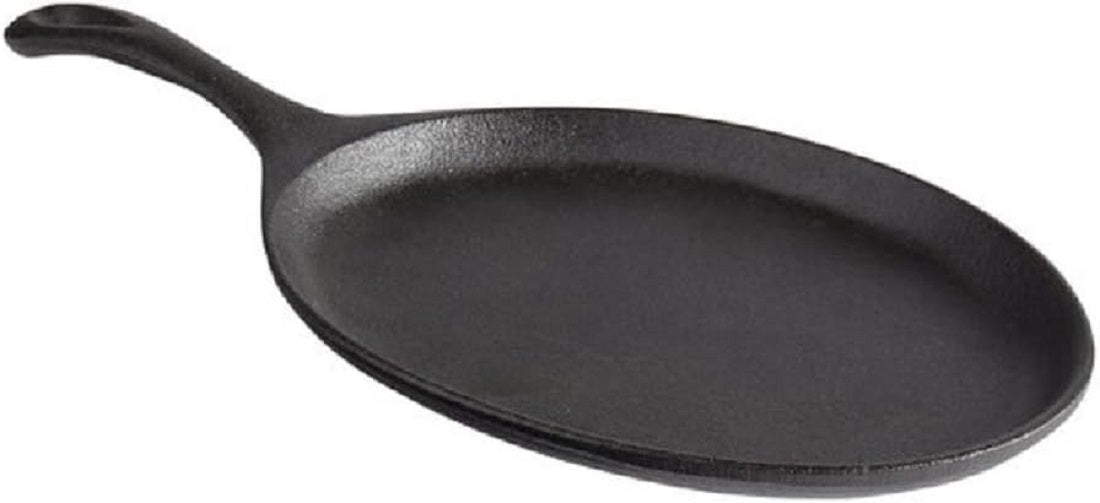 7" x 9-1/4" x 1-1/2" Cast Iron Skillet with Handle - Stackable Grill Skillet Sizzle Platter Fajita Pan Perfect for Meats Steak Fish Vegetables Home Kitchen Restaurant