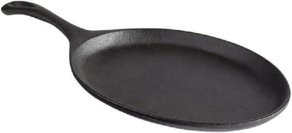 7" x 9-1/4" x 1-1/2" Cast Iron Skillet with Handle - Stackable Grill Skillet Sizzle Platter Fajita Pan Perfect for Meats Steak Fish Vegetables Home Kitchen Restaurant