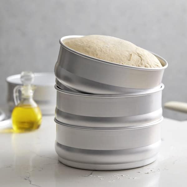 Aluminum Dough Pan with Cover- Stackable Proofing Dough Pan Oven Safe Pizza Dough Proofing Pan Baking Gifts for Bakers Home Kitchen Restaurants
