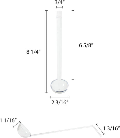 Kitchen Ladle Polycarbonate - Sauce Ladle Serving Ladle for Stirring Portioning Serving Soups Chili Stew in Restaurants Home Best Serving Kitchen Accessories