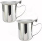 10 oz. Stainless Steel Creamer Server Set of 2- for Milk Coffee Cream Salad Dressing Maple Syrup Sugar Espresso Machine for Restaurant Cafes Home Used