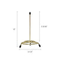3-1/2" x 6" Check Spindle Iron Plated Gold Finished Set of 6 - Restaurant Check Spindle Receipt Holder Check Holders for Restaurants Eatery Bar and Cafe