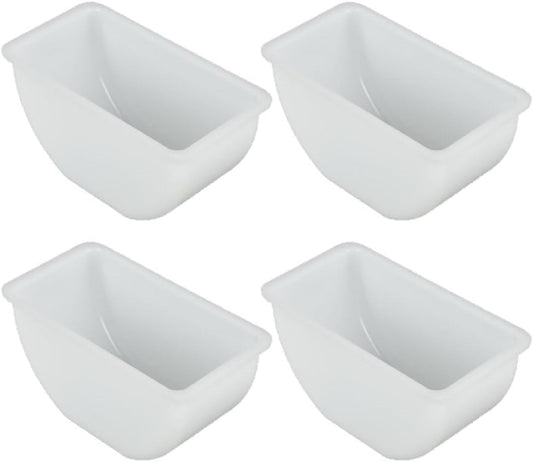 Set of 4 Condiment Replacement Insert - Condiment Dispenser Serving Container Garnish Tray Bar Caddy Condiment Server Caddy Garnish Holder for Home Work Restaurant