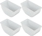 Set of 4 Condiment Replacement Insert - Condiment Dispenser Serving Container Garnish Tray Bar Caddy Condiment Server Caddy Garnish Holder for Home Work Restaurant