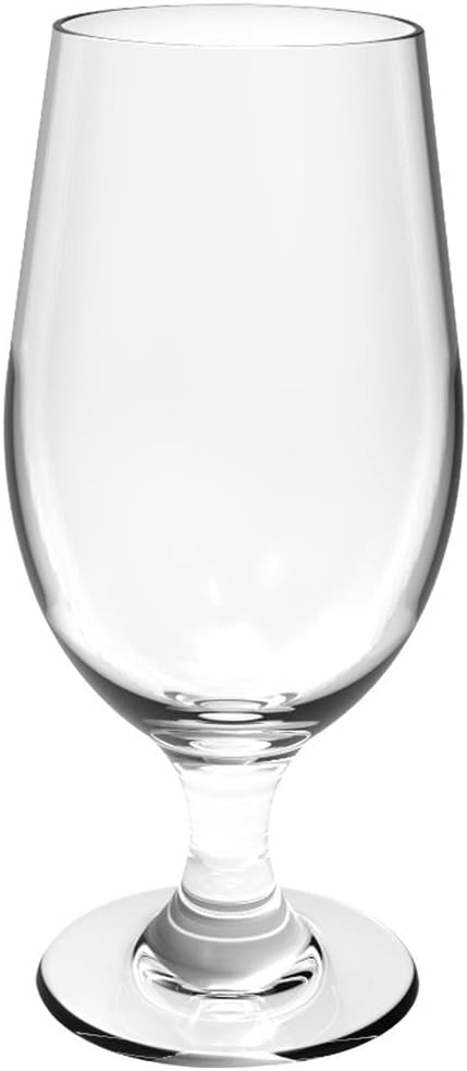 20 oz Goblet Glass Polycarbonate Clear Color- Beverage Stemmed Plastic Glass Cup Goblet Party Glass Classic Beverage Glass Juice Glass for Cocktails Water Juice Beer