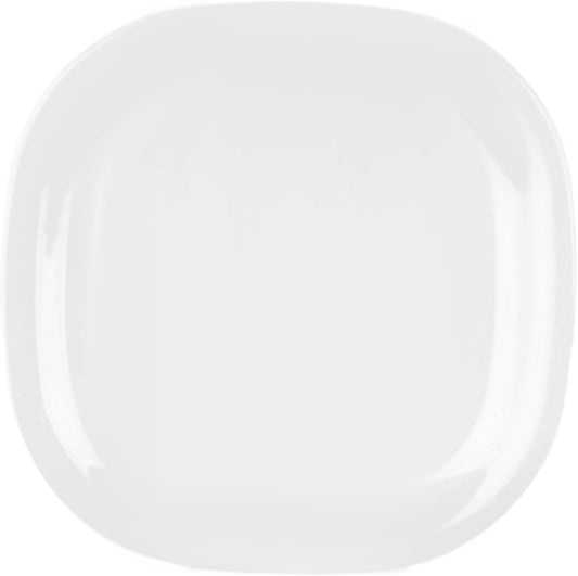 Round Square Plate Passion Melamine - Dinner Plates Reusable Plate Dinner Dishes Plates Perfect for Dinner Dishes Dishwasher Safe Break-Resistant