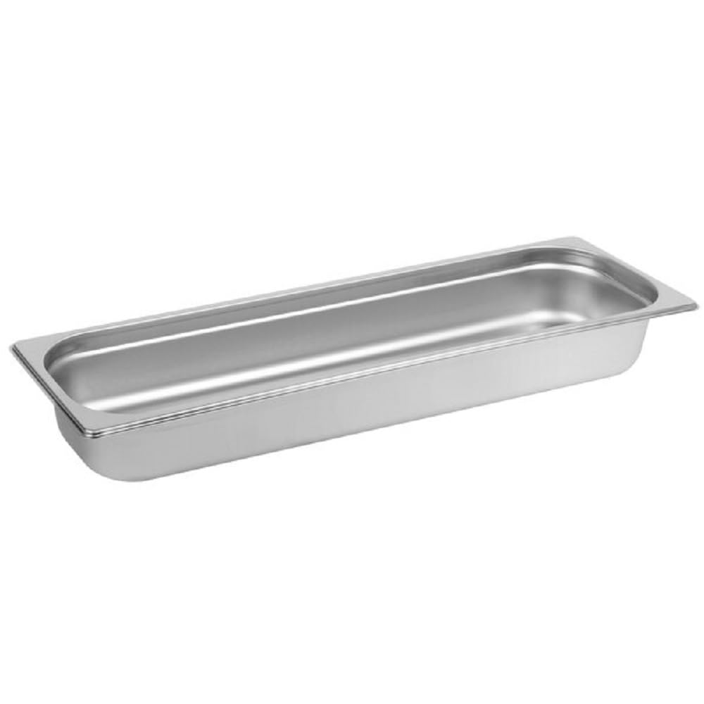 Deep Stainless Steel Anti-Jamming Steam Pan 22 Gauge- Chafing Steam Table Pans Catering Food Storage Metal Pan Hotel Pan for Restaurant Events Catering Use