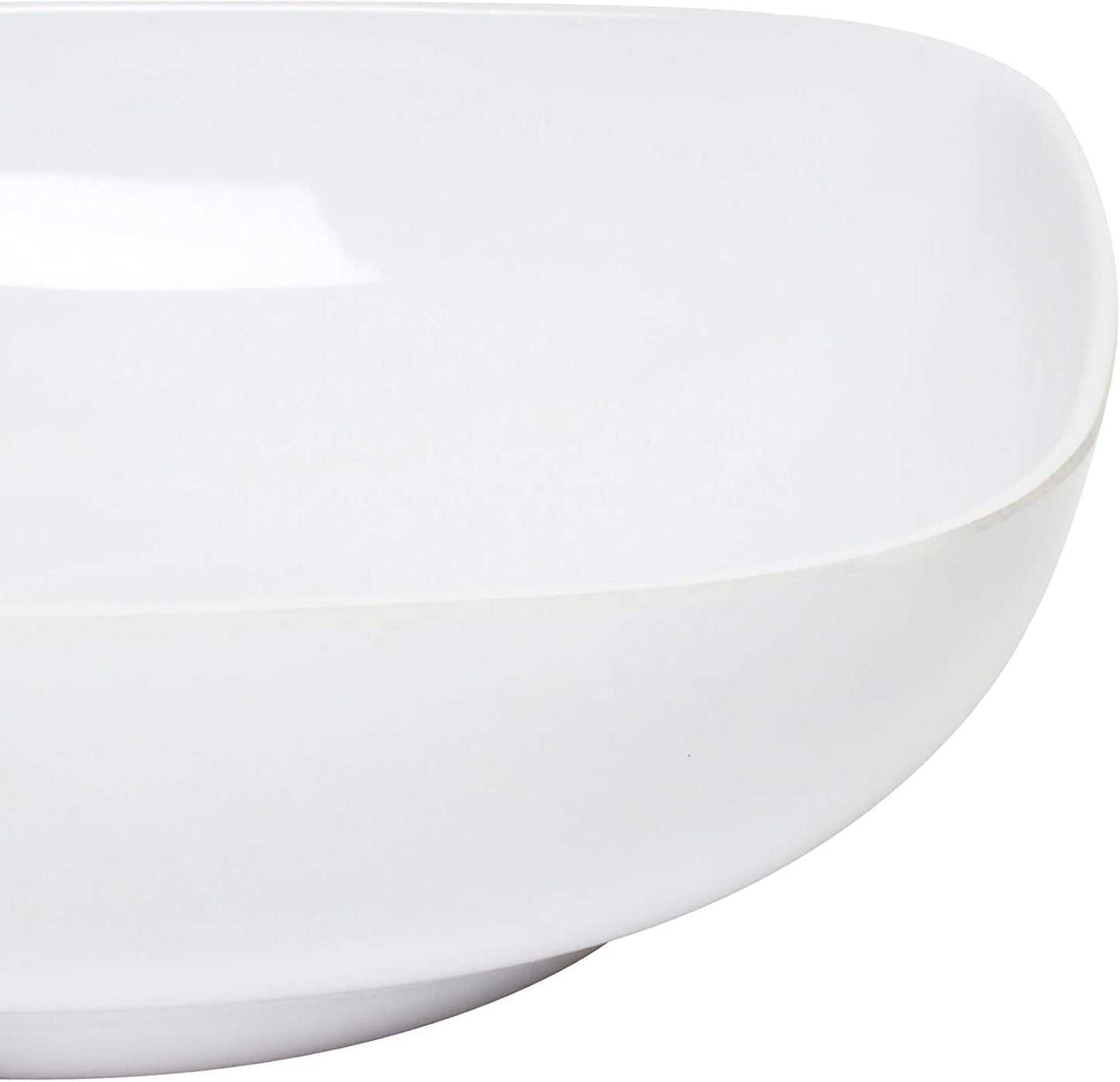 Round Square Bowl Passion Melamine - Dishwasher Safe Break-Resistant Serving Bowl Soup Bowl for Salads Rice Pasta Dessert Side Dishes Home Restaurants