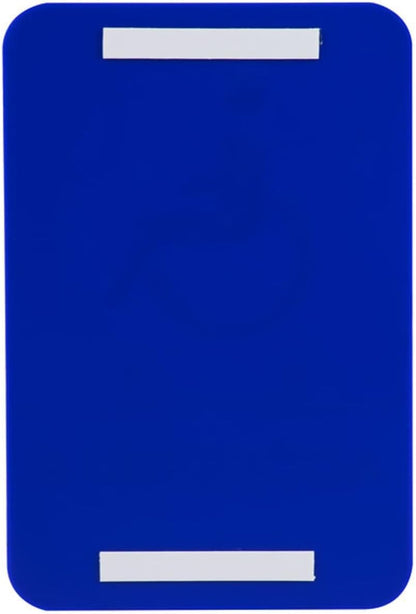6" x 9" Wheelchair Accessible Restroom Sign with Braille Easy Peel Self-Adhesive White on Blue Color Set of 2- Waterproof Self Adhesive Store Signs Indoor/Outdoor Warning Marker Home Business Use