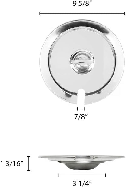 Stainless Steel Vegetable Inset Pan - for Soup Warmer and Soup Chafer Soup Pot Soup Station Applicable for Kitchen Hotel Catering Restaurant Buffet Parties Banquets
