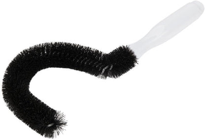 Coffee Decanter Cleaning Brush with Curved Head and Plastic Handle-Nylon Brush Household Tools Flexible Scourer for Decanters Goblets Glasses Cups