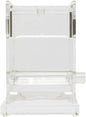3-5/8" x 3-3/4" x 4-7/8" Acrylic Toothpick Dispenser Easy lift top for refills Clear Color- Toothpick Holder Reusable Toothpick Holder Dispenser for Home Kitchen Restaurant