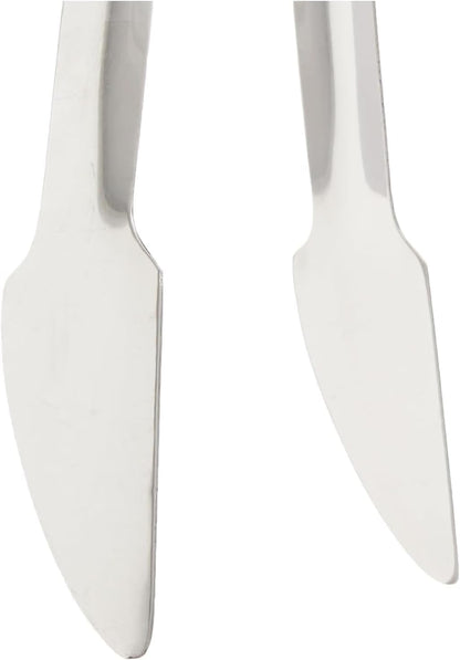 Hamburger Tong Stainless Steel- Heavy Duty Flipping Tongs Multifunctional Stainless Steel Food Tongs for Beefsteak Bread Hamburger BBQ Meats Pizza Pies Bread Fish