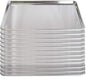 Set of 12 -  18 Gauge Aluminium Commercial Baker's 1/4 Quarter Size Sheets/Baking Trays/Pan / 9 x 13"