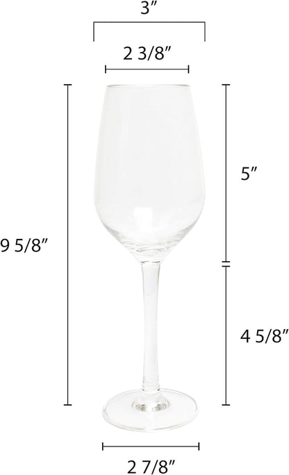 All Purpose Wine Glass Polycarbonate- Plastic Stem Glass Plastic Cocktail Glass Toasting Glass Red or White Wine Glass for Gift Wine Tasting Wedding House Warming